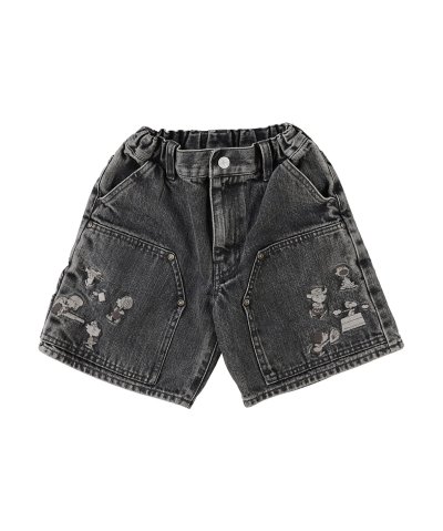 デニムダンガリー DENIM DUNGAREE Black Denim SNOO
