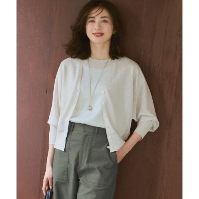 23区 【WEB&一部店舗限定カラーあり】シャイニーシアー ドルマンスリーブ カ