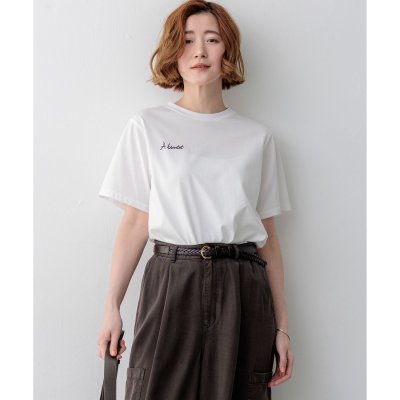 23区 バック刺繍 メッセージロゴ Tシャツ