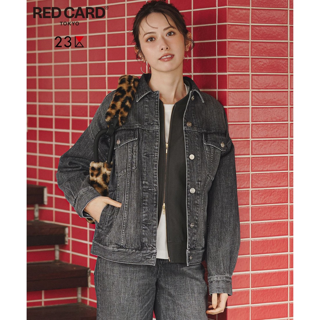 23区 【RED CARD TOKYO×23区】オーバーサイズ デニム ジャケッ