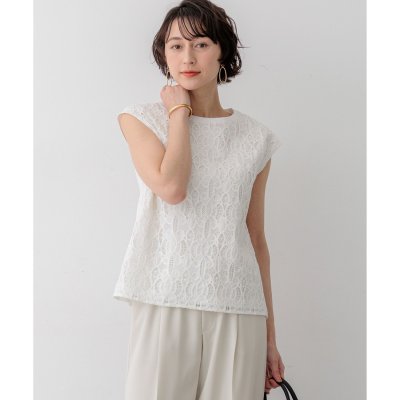 23区 コードエンブロイダリージャージー フレンチスリーブ カットソー