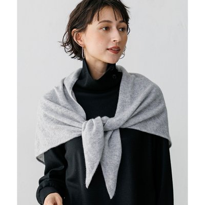 23区 【先行予約】ピュアカシミヤ トライアングル ストール