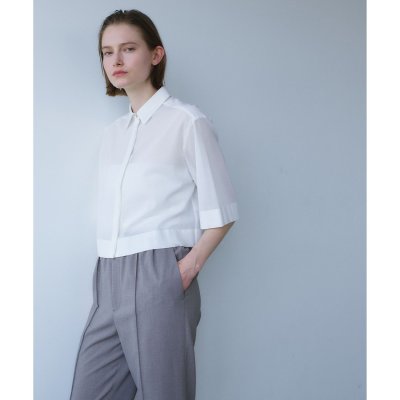 BEIGE， BAC / コットンシアー ショートレングスシャツ