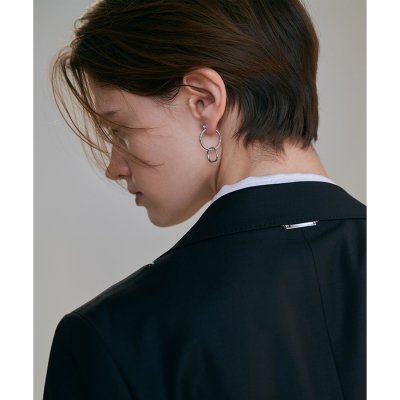 ICB チェーンフープピアス