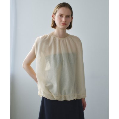 BEIGE， TOPAZ / バルーン シアーニット