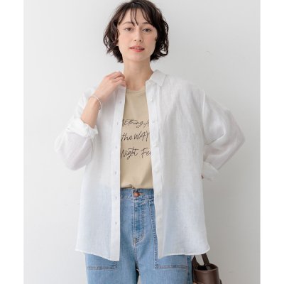 23区 LIBECOリネン ベーシック シャツ