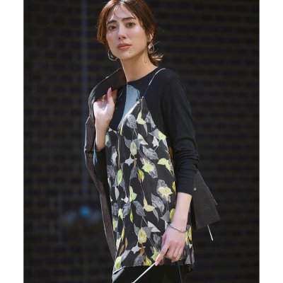 23区 カラーリリープリント キャミソールブラウス