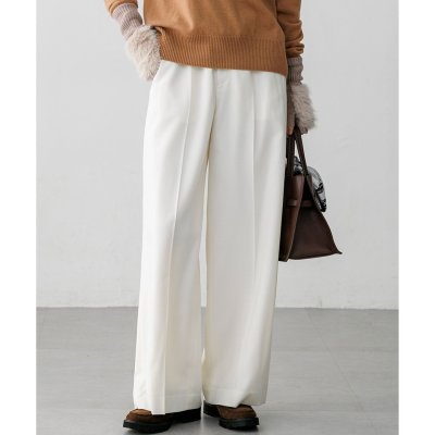 23区（大きいサイズ） 【見上愛さん着用】ナチュラルストレッチサキソニー ワイド