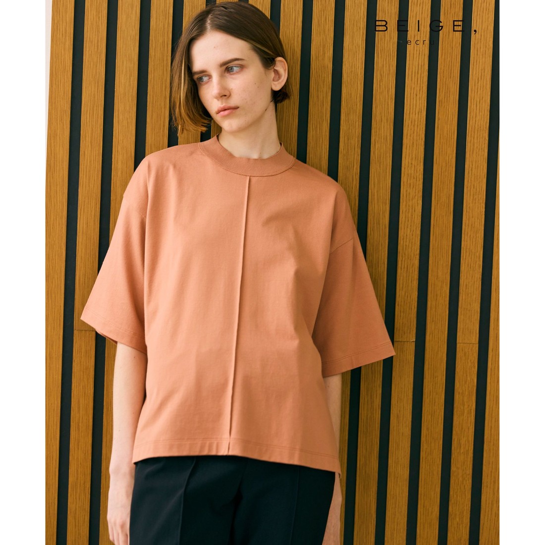 BEIGE， 【BEIGE、ecru/WEB限定・洗える】JERSEY STIT(508884064