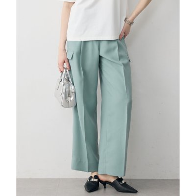 ICB FluidBackSatin ワイドストレートカーゴパンツ