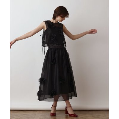 グレースコンチネンタル GRACE CONTINENTAL メッシュフラワースカ