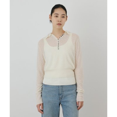 GRACE CONTINENTAL アルパカポロニットトップ