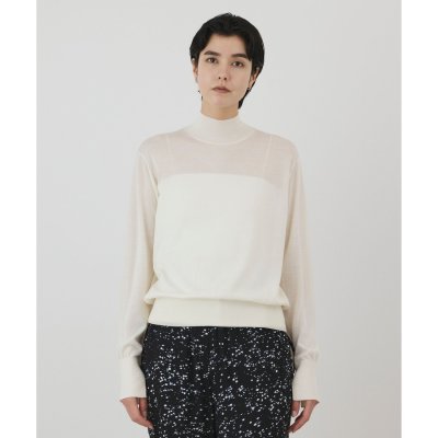 GRACE CONTINENTAL ウールシルクタートルトップ