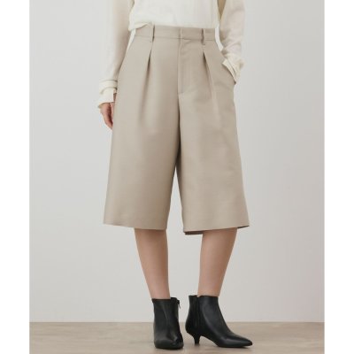 GRACE CONTINENTAL ウールシルクハーフパンツ