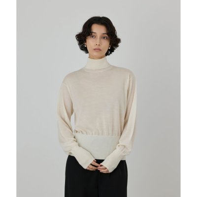 GRACE CONTINENTAL カシミヤ混ニットトップ