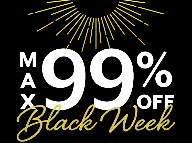 MAX99％OFF BLACK WEEK！